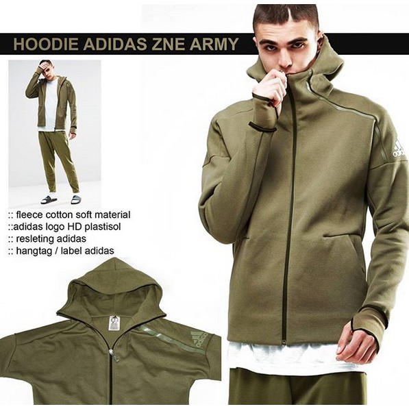 Hoodie Adidas ZNE Army
