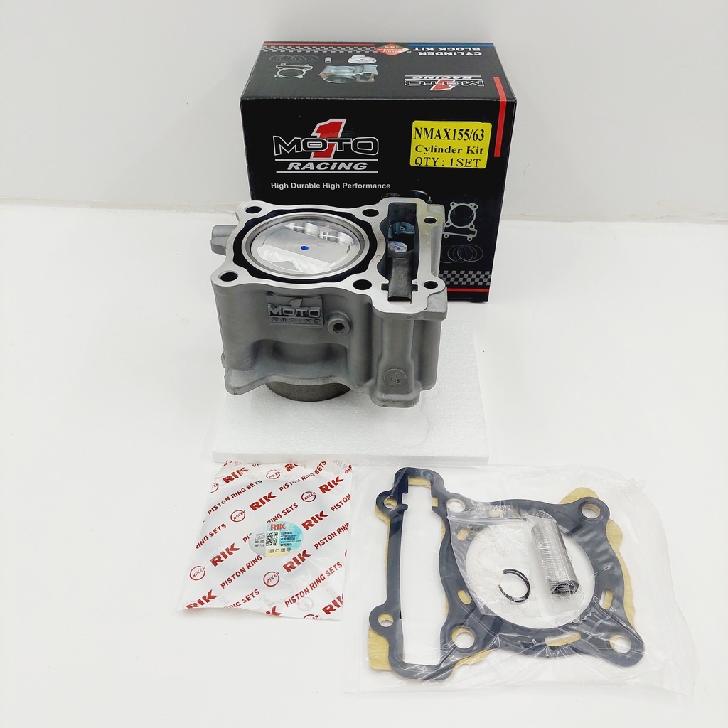 READY BLOK CYLINDER BLOCK KIT MOTO 1 MOTO1 RACING YAMAHA AEROX NMAX 63 MM SET PISTON ORIGINAL