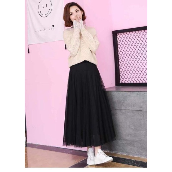 Rok tutu import 4 lapis panjang