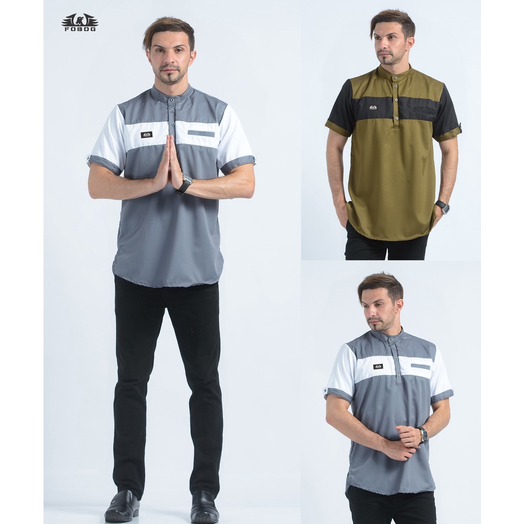 Fosejati Baju Koko Dewasa Laki Laki Model Terbaru 2022 Ori Kurta Pakistan Koko Pria Lengan Pendek Ko
