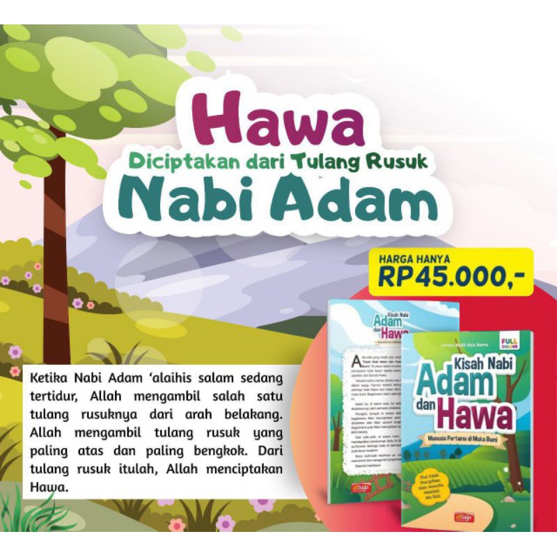 Buku Anak Kisah Nabi Adam Dan Hawa Manusia Pertama Di Muka Bumi Shopee Indonesia