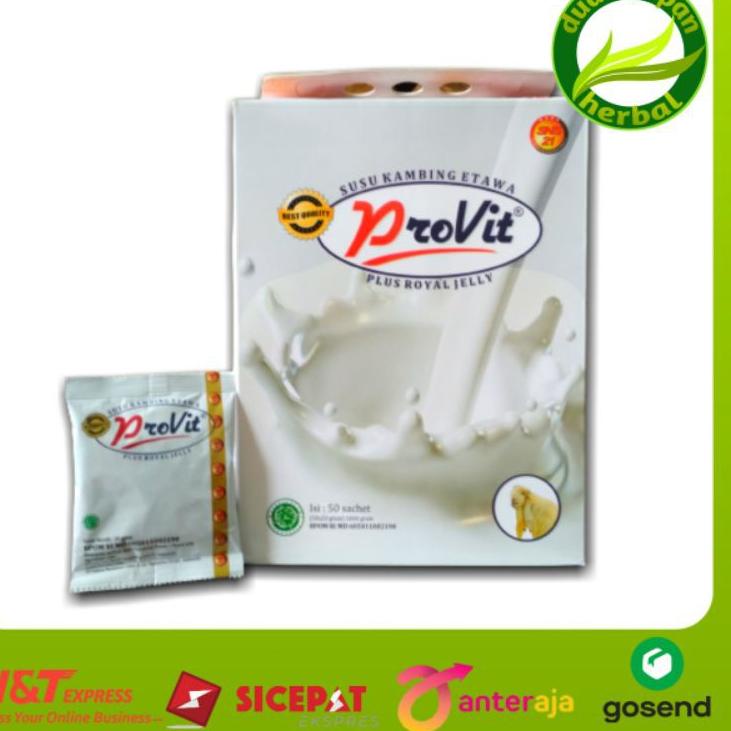 

Promo - Susu kambing etawa provit plus royal jelly 1box isi 50 sachet