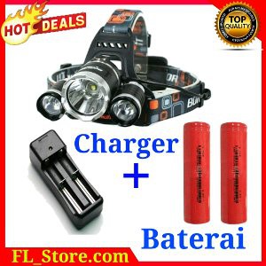 Terlaris  Senter led kepala lengkap  Ori