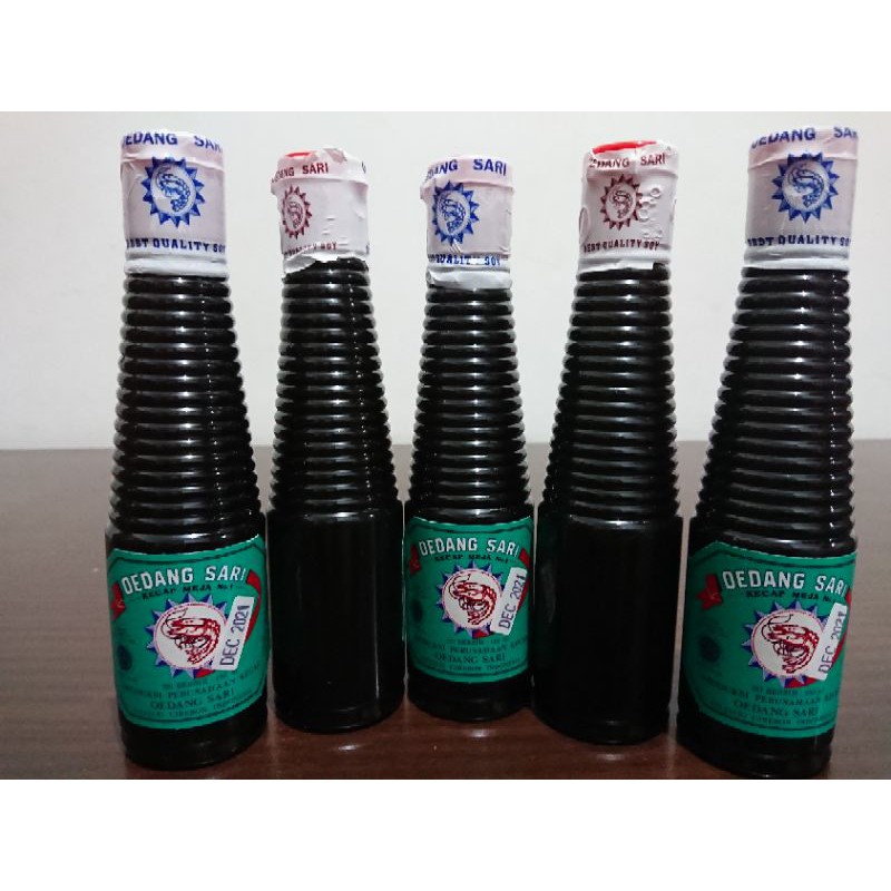 

Kecap udang sari asin sedang kecap oedang sari label hijau botol plastik 150 ml