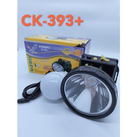 Senter Kepala Kiseki 50W CK-393+ Cahaya Putih Headlamp LED Super Terang Waterproof Anti Air Hujan Baterai 9900mAh / Lampu Senter Kepala LED 50Watt Bonus Bohlam+Charger BISA COD