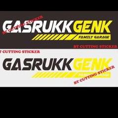 sticker stiker mobil stiker GASRUKKGANK stiker kaca mobil stiker mobil keren stiker honda brio stike