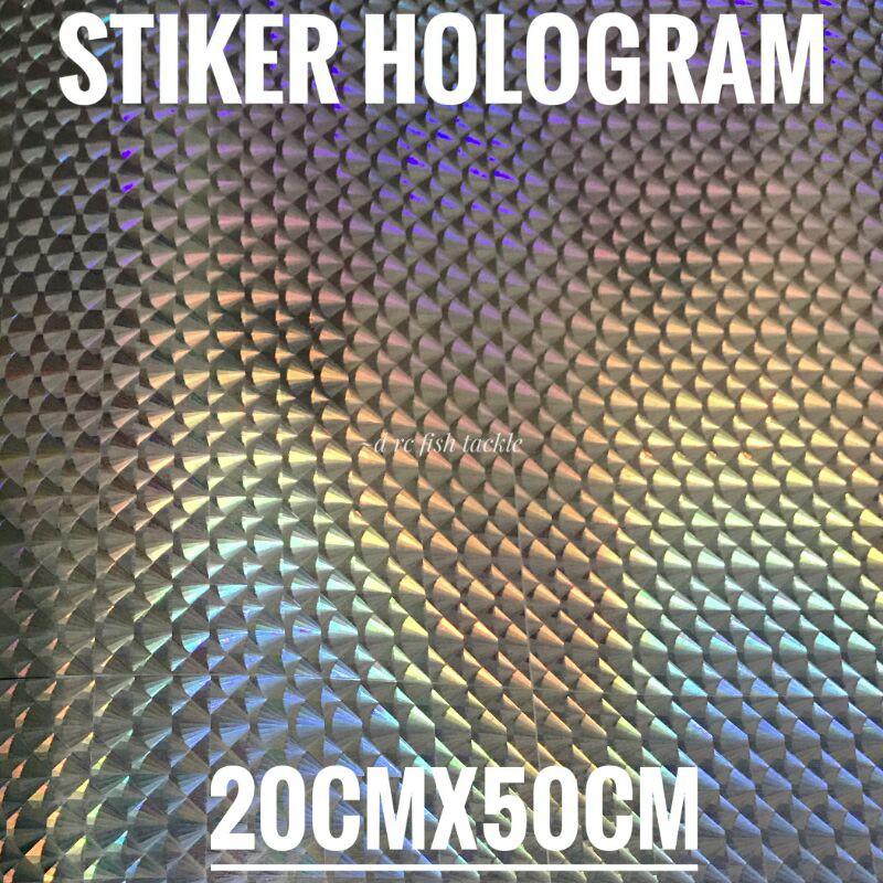 

Stiker Hologram Motif Sisik Ikan Ukuran 20 cm x 50 cm