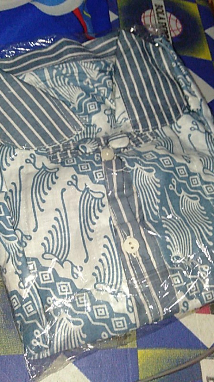 Tey-17 Batik Wanita Asj Sa Hrb026 Kenongo Kemeja Tosca Pendek