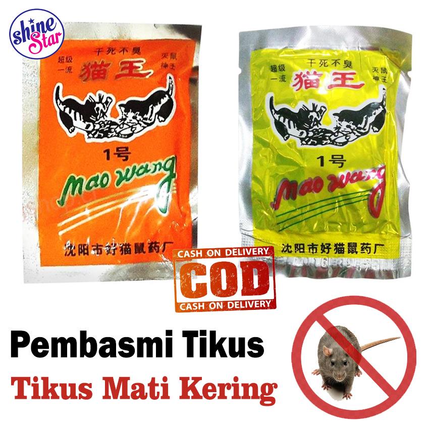 Racun Tikus Mao Wang / Maowang Dari Cina - Racun Pembasmi Hama Tikus Mati Kering Tidak Bau / Warna Random