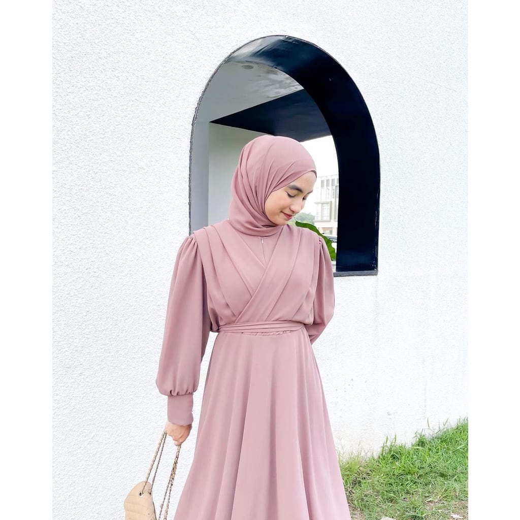THERESA DRESS/Gamis pesta/Gamis ceruty/Ootd kondangan