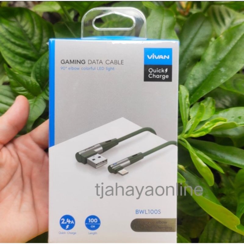 Kabel Data iPhone Vivan BWL100S Gaming USB Cable 2.4A
