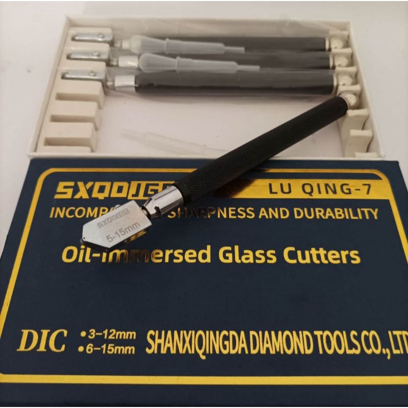 LU QING - 7 original pemotong kaca ketebalan potong 5 - 15 mm pisau kaca SXQDJGS