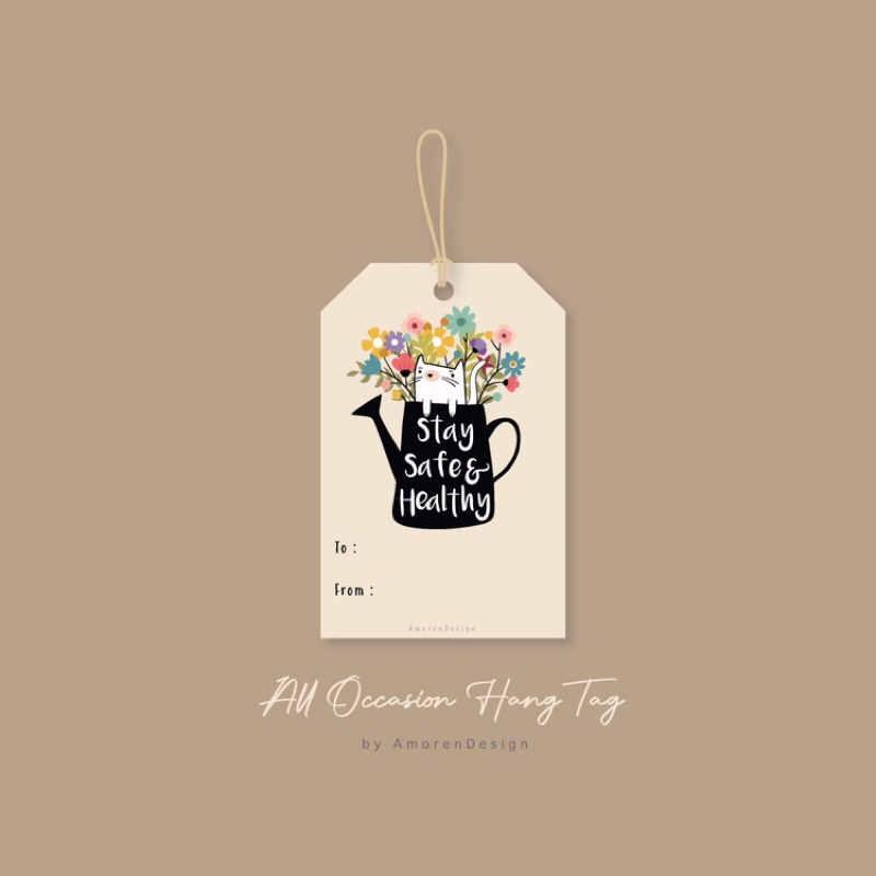 

Stay Safe Hang Tag Gift Tag Hampers Kado
