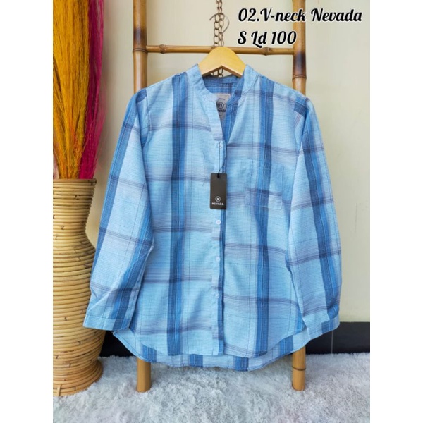 kemeja nevada/kemeja cewek ori/brand matahari/hem cewek/atasan cewek
