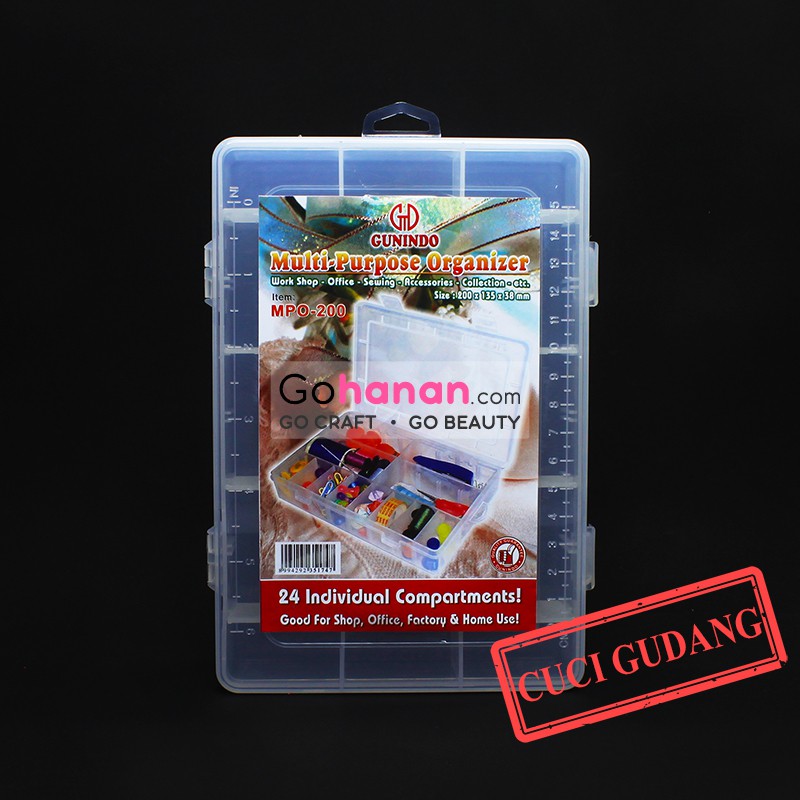 Kotak Aksesoris Gunindo MPO 200 (Sudah Termasuk Buble Wrap)