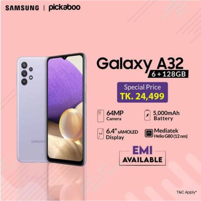 samsung a32 ram 6GB