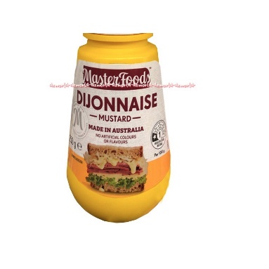 Masterfoods Dijonnaise Mustard 250gr Made in Australia Saus Mustard Dicampur Saus Mayones Master foods Di Jonnaise