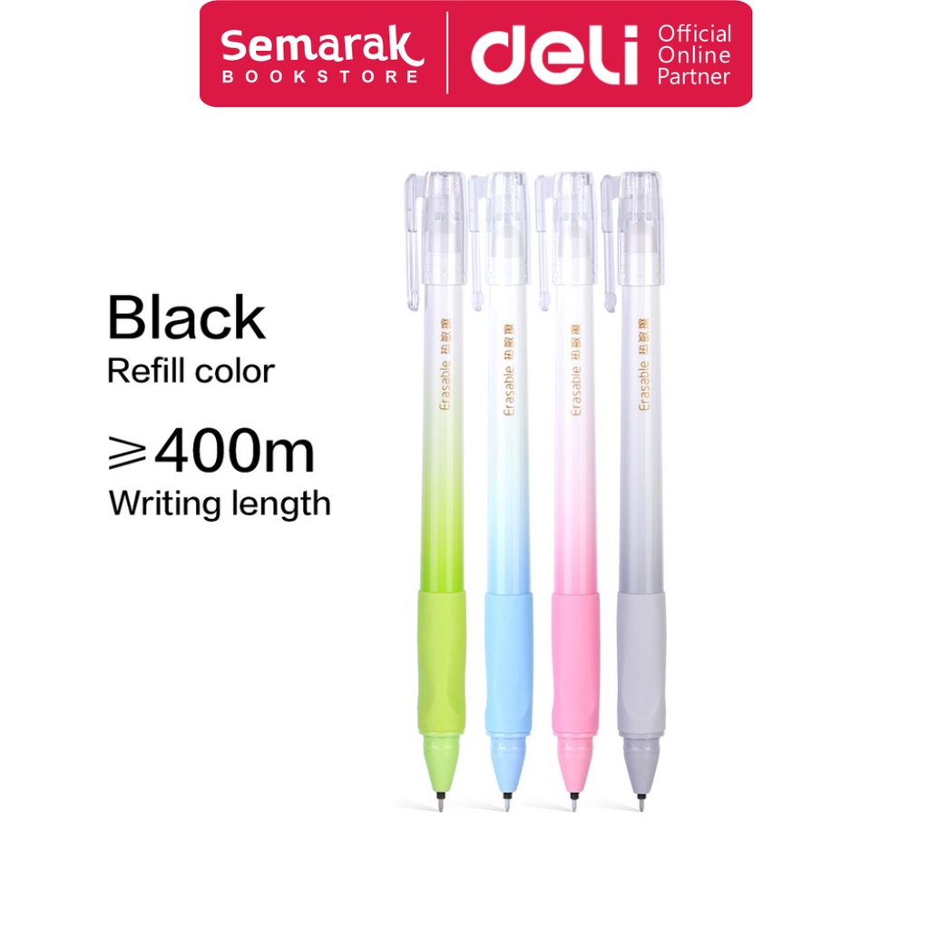 

Deli A660 Erasable Pen Pulpen Dapat Dihapus 0.5mm - Black [1 Pc]