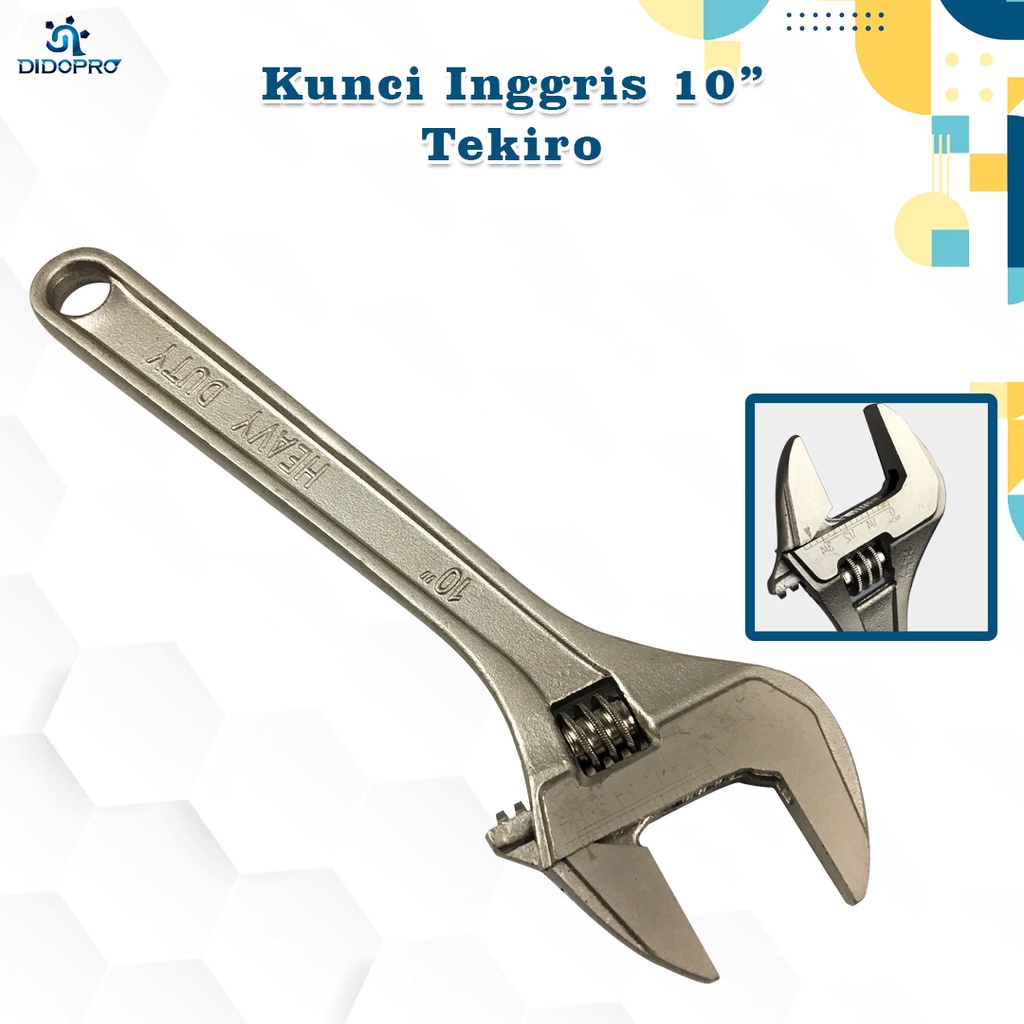 TEKIRO KUNCI INGGRIS NEW 10 INCH / KUNCI INGGRIS / TOOLS - ALAT PERKAKAS