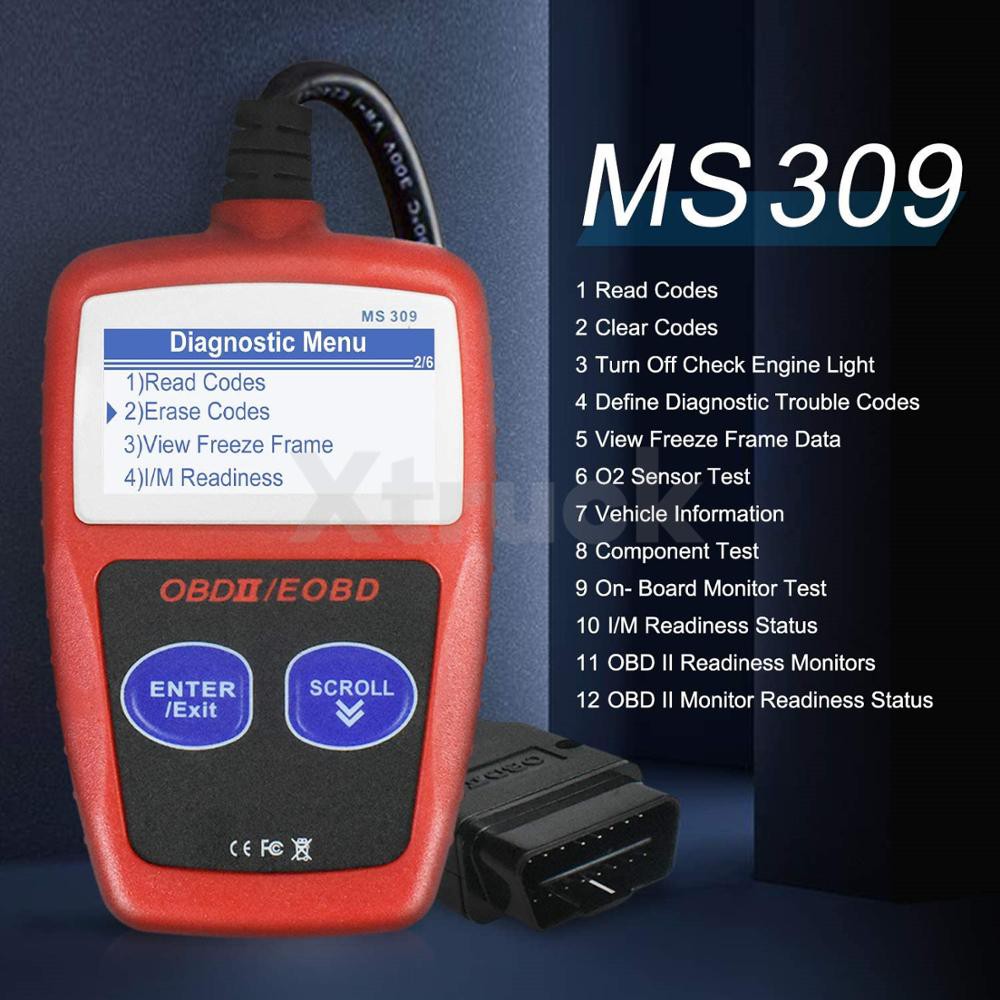 OBD Scanner Mobil MS309 OBD2 Scanner Code Reader MS 309 Auto Diagnostic Tool OBD 2 Car Diagnostic