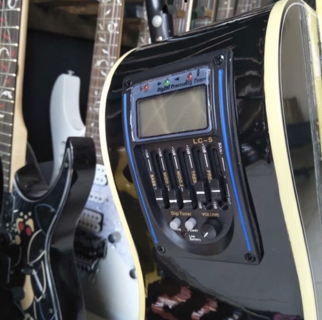 Gitar akustik elektrik YMH APX 500 EQ TUNER Paket Lengkap