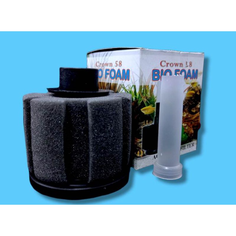 Media Filter Aquarium CROWN 58 BIO FOAM ukuran S