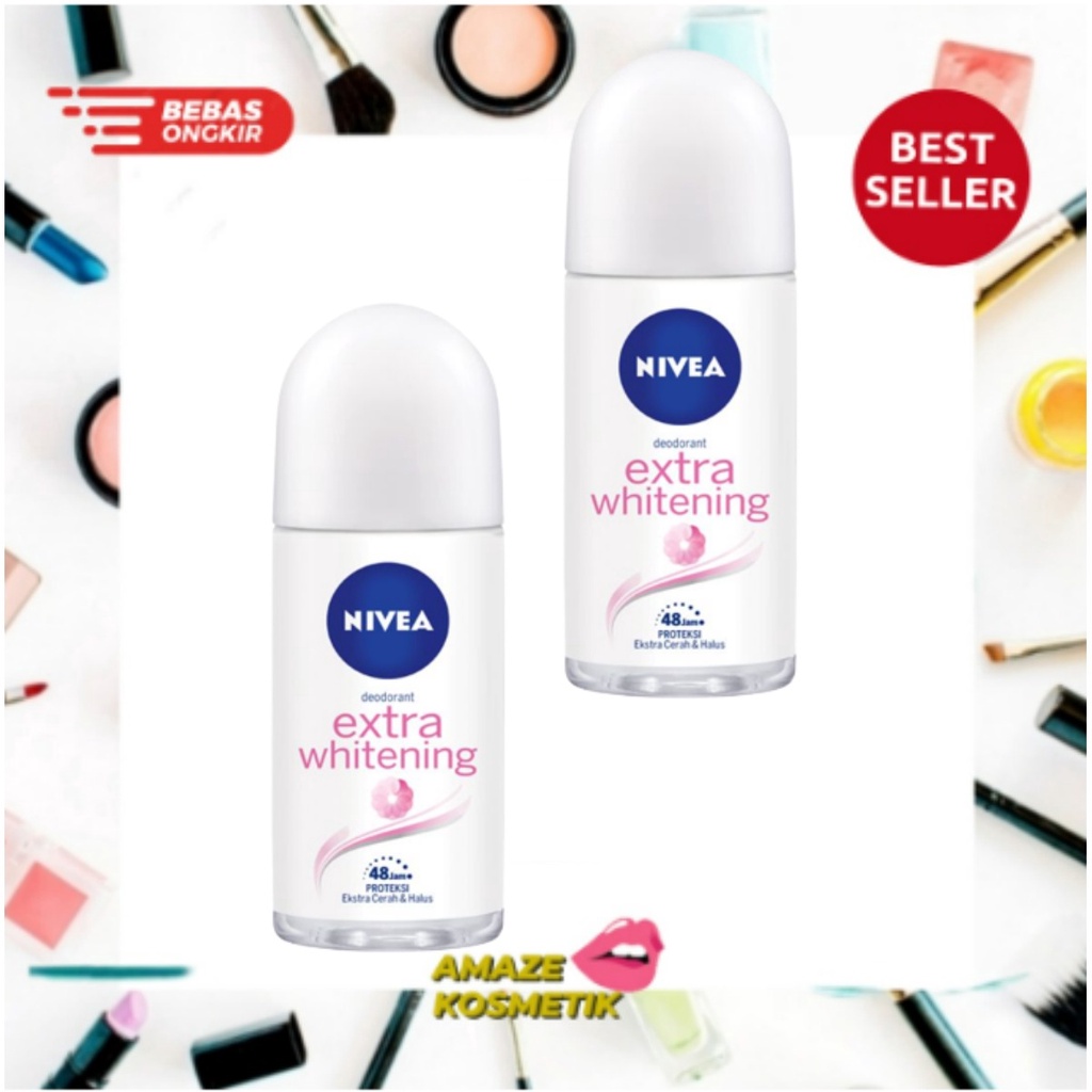 NIVEA Deodorant Extra Whitening 50ml BPOM - amaze_kosmetik