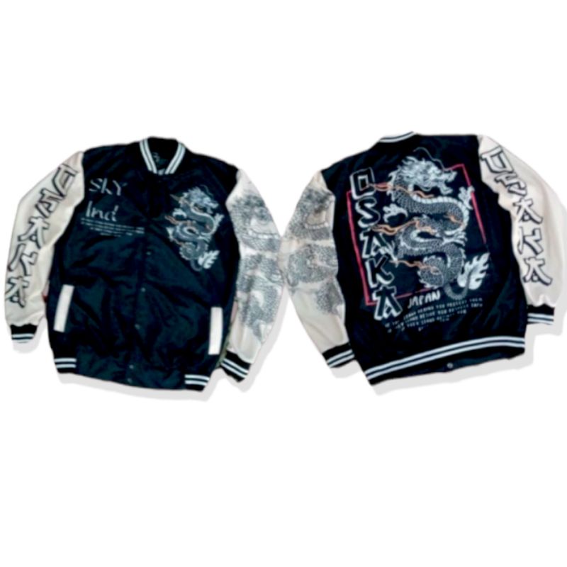 jaket pria Parsity/ Varsity keren/ varsity bisbol/ jaket bisbol/ Jaket Varsity Pria wanita-Sekylend naga