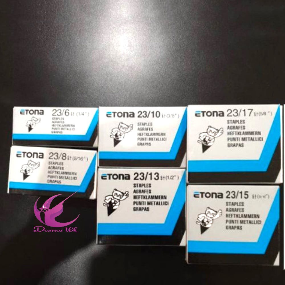 

Isi Staples BESAR ETONA 23/6 23/8 23/10 23/13 23/15 23/17