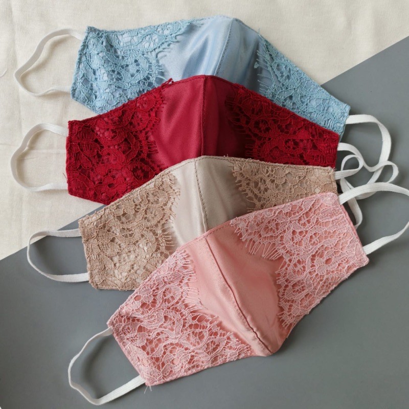 MASKER KAIN LACE 3ply / MASKER BROKAT / MASKER PREMIUM