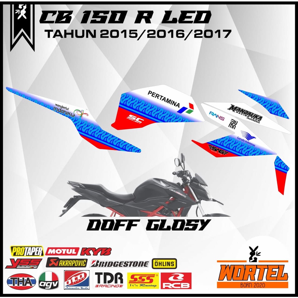 Striping CB150R- Stiker lis Decal Motor CB 150 R Streetfire 2015-2017 Mandalika WSBK