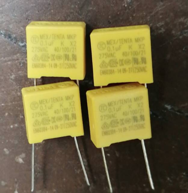 KAPASITOR 104 NF. 275 VOLT.. SUPER murah