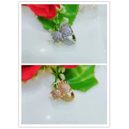 Cincin Xuping Permata Lapis Emas 18k Perhiasan Fashion F31-33