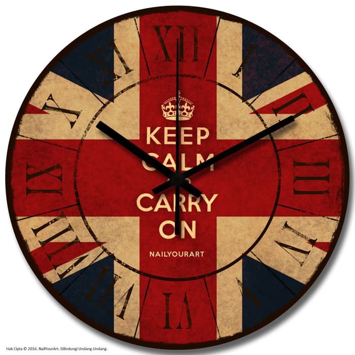 Jam Dinding Unik Artistik - CarryOn Wall Clock