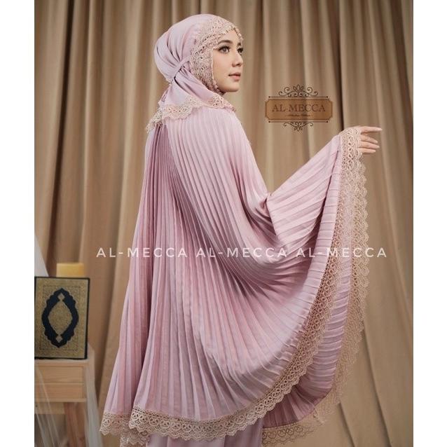 Mukena Dewasa Plisket Daily Al-Mecca Renda Mewah Paradiseseller