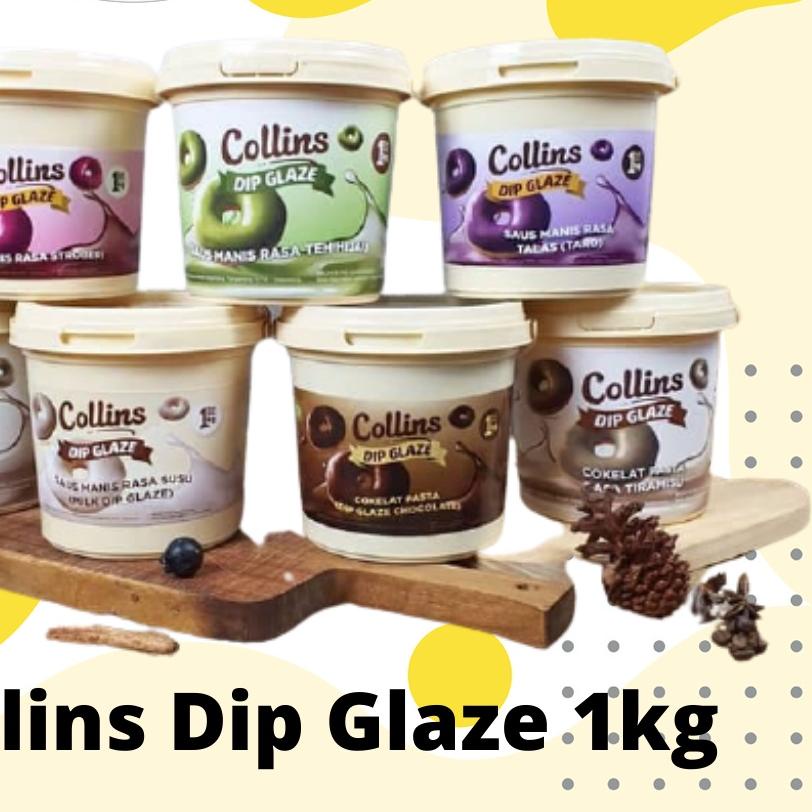 

EXCLUSIVE!COLLINS DIP GLAZE 1KG TOPPING DONAT PISANG NUGGET|KD7