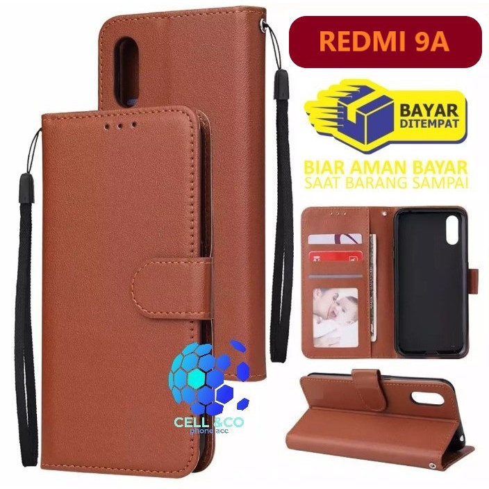 Flip cover XIAOMI REDMI 9A Flip case buka tutup kesing hp casing hp flip case leather wallet