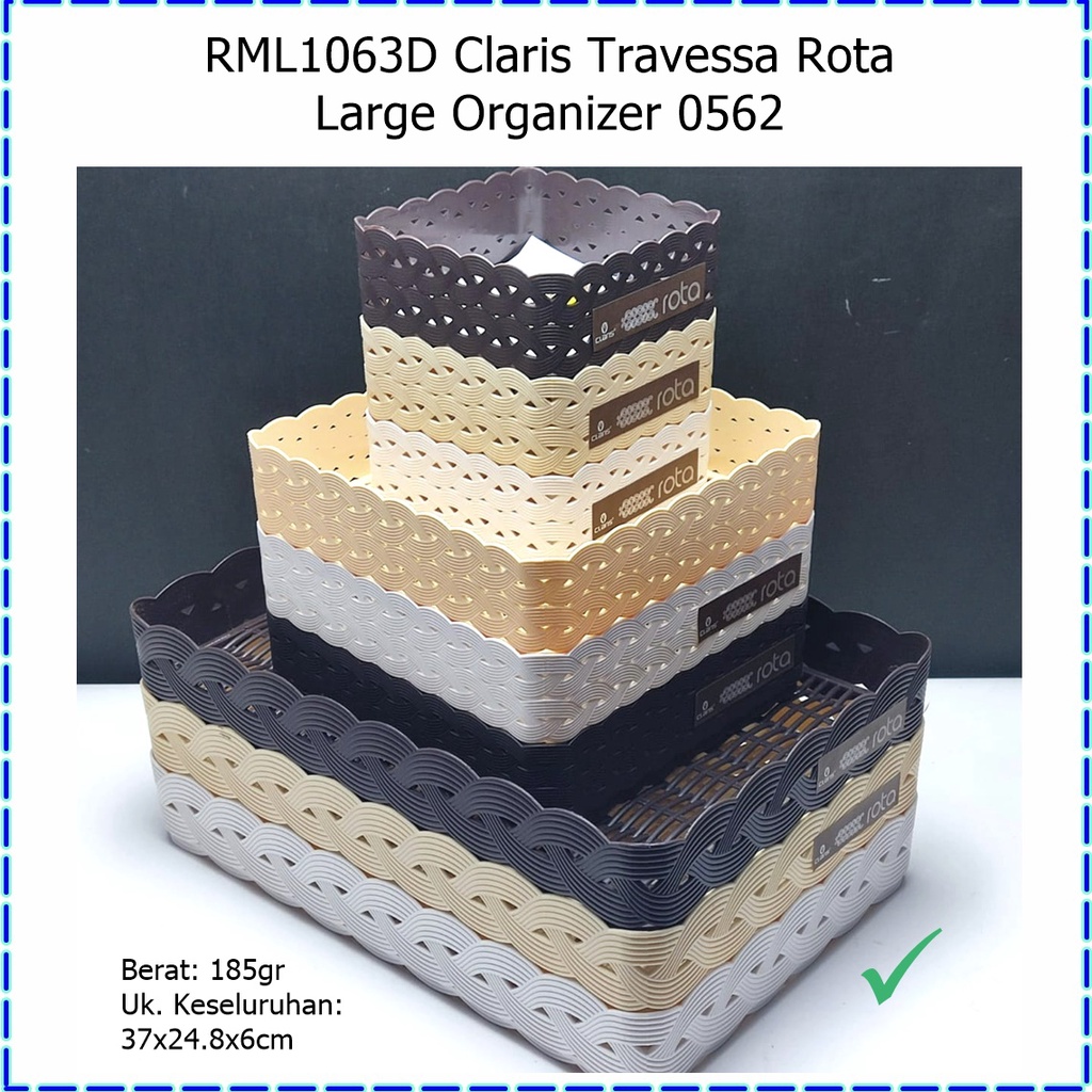 RML1063D Claris Travessa Rota Large Organizer/Tempat Penyimpanan 0562