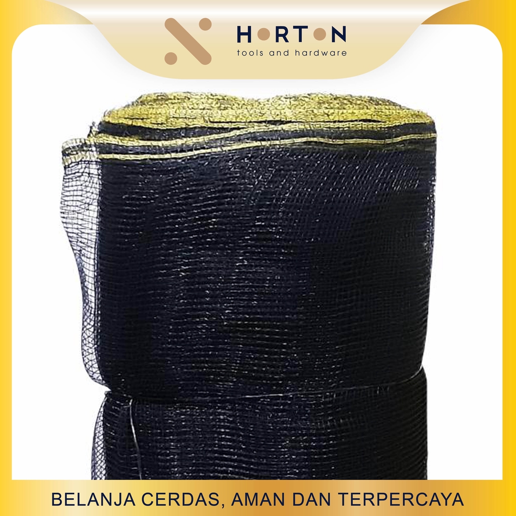 Waring Jaring Hitam Serbaguna METERAN (Pagar,Kolam,Tambak,Perkebunan)