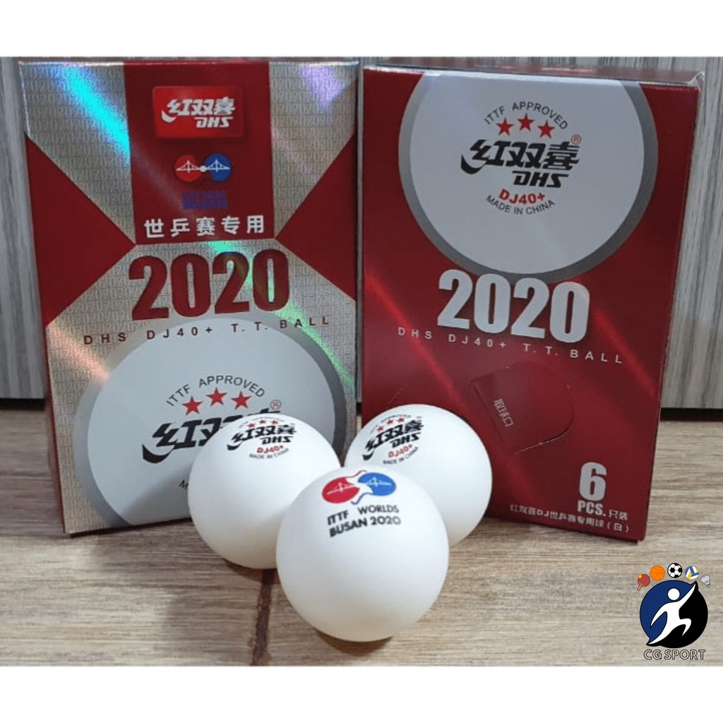 Bola Pingpong DHS 3 Star DJ40+ Busan 2020 ORIGINAL Shopee Indonesia