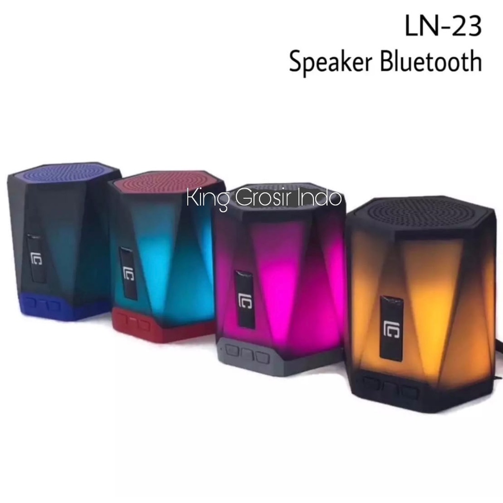 Speaker Bluetooth LN-23 Portable Wireless Speaker LN 23 LED LN23