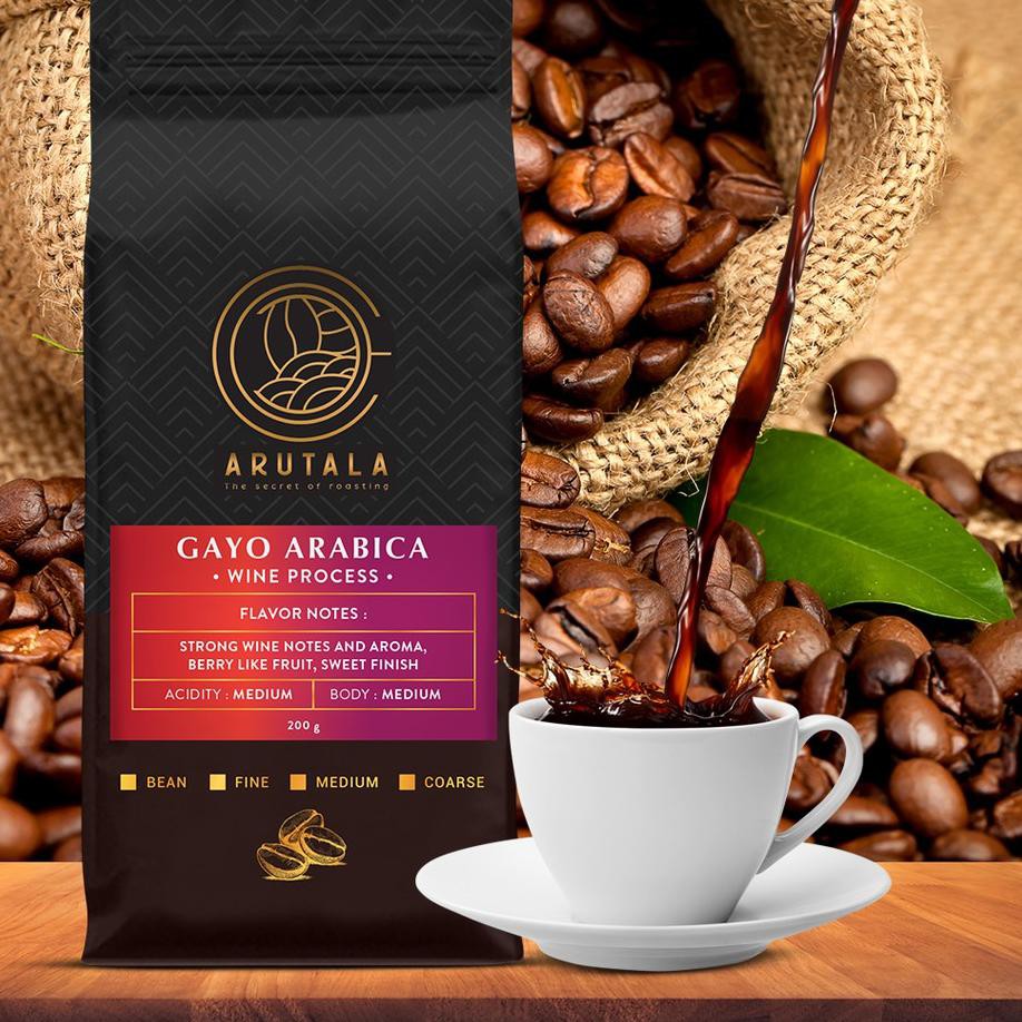

◌ ARUTALA Kopi Arabika Gayo Wine 200 gr ™