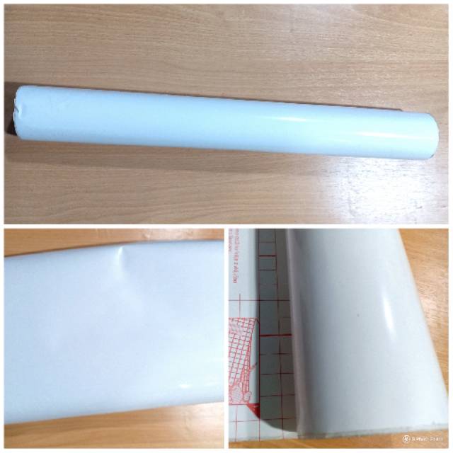 Skotlet , scotlite , sticker lembaran PUTIH SUSU GLOSSY