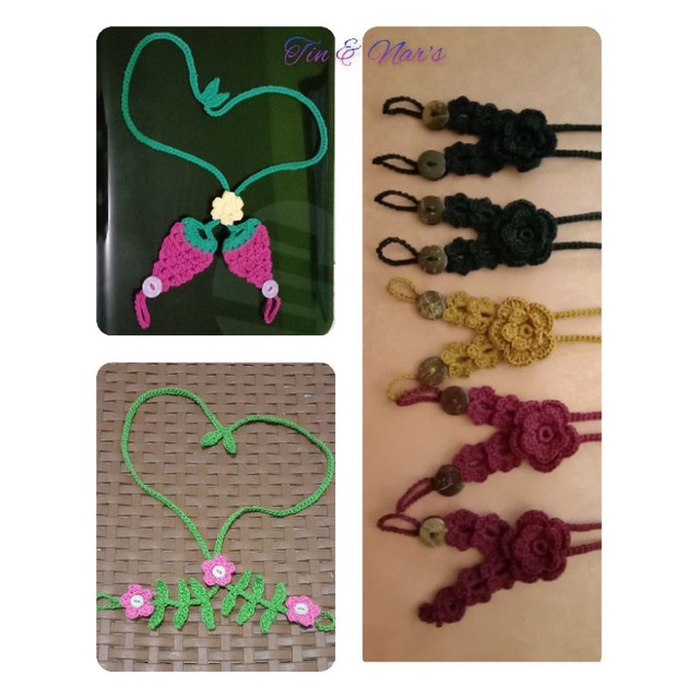 Kalung masker / strap masker / konektor masker rajut