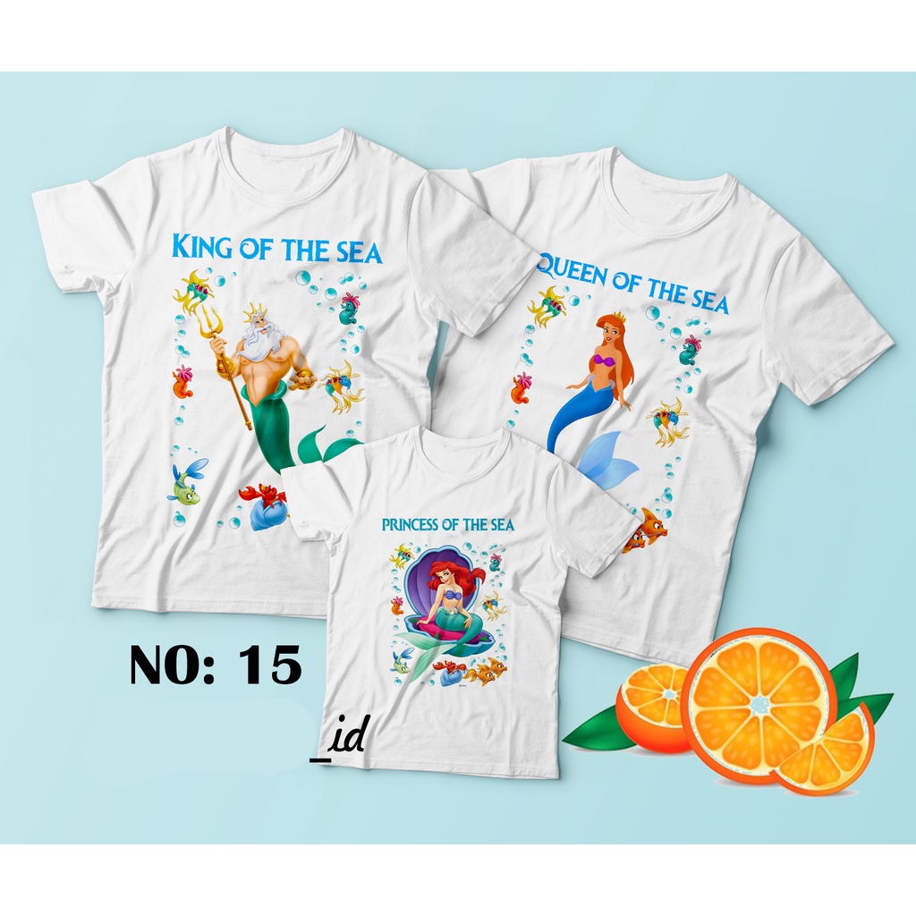 kaos mermaid custom / kaos ariel / kaos princess ariel / disney / custom