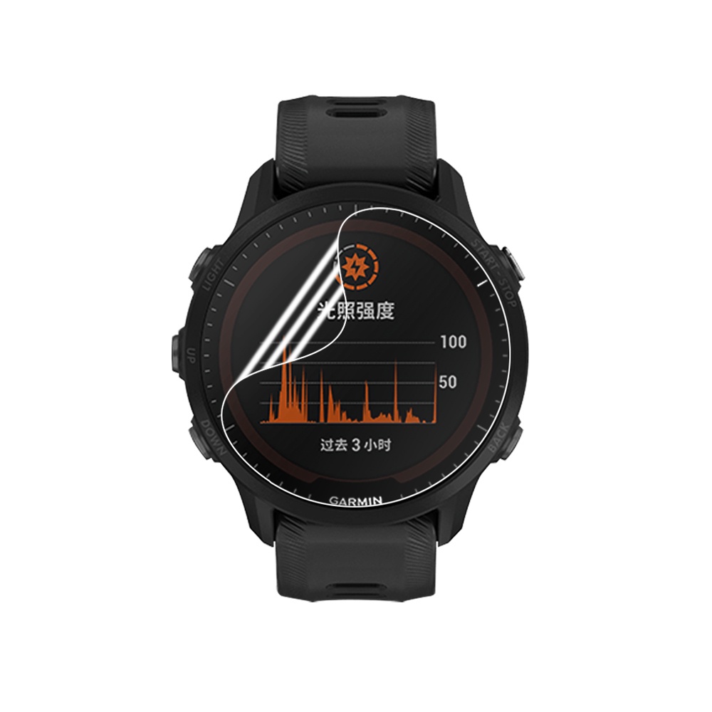 Film Pelindung Layar Bahan TPU Anti Gores Flexible Untuk Smartwatch Garmin Forerunner 955