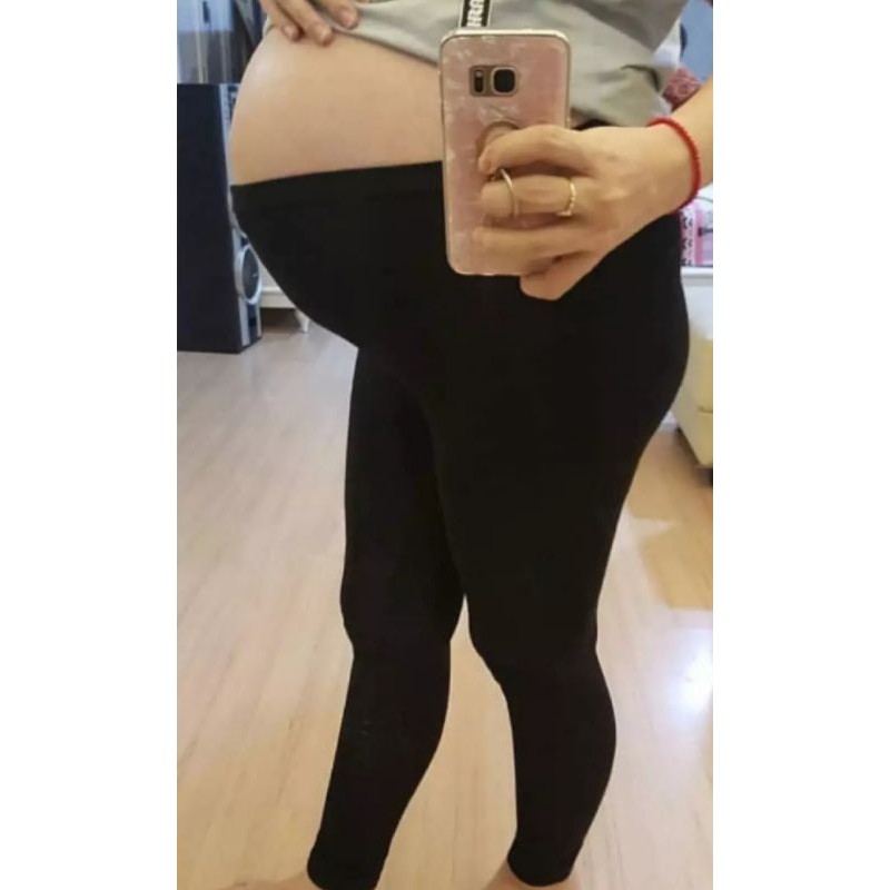 Legging Fleece Tebal Highwaist Premium Super Jumbo Polos Wanita BB 40 - 120kg