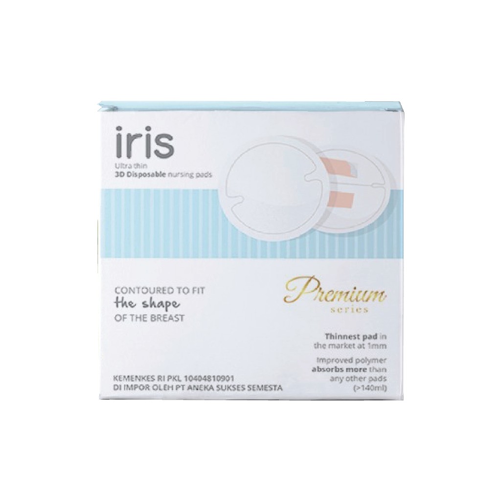 IRIS PREMIUM DISPOSABLE BREAST PADS / BP-0001