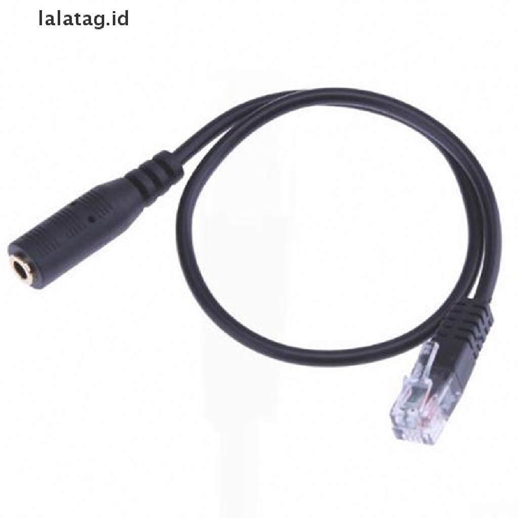 (Flyag) Kabel Adapter Headset Buddy 3.5mm Ke RJ9 Untuk Smartphone