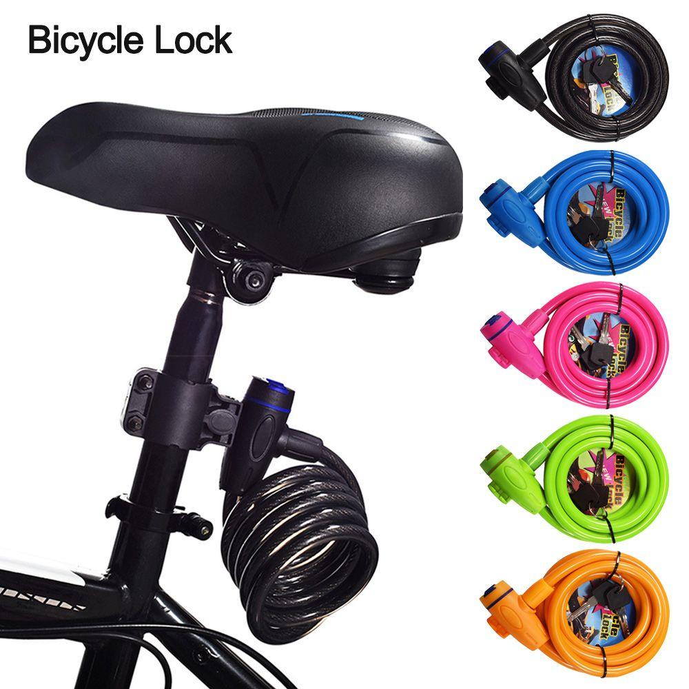 R-FLOWER Kunci Sepeda Universal Lock with Keys Peralatan Kabel Baja Pengaman Sepeda Lock Chains
